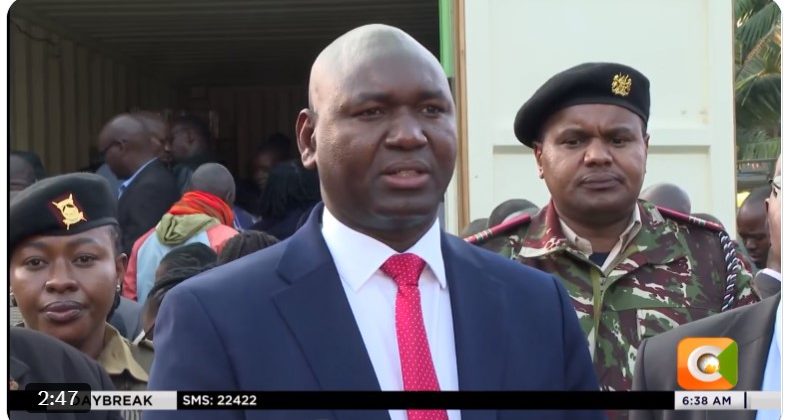 PS Bitok opens exam containers in Kibra, assures of readiness for KJSEA, KCSE, and KPSEA