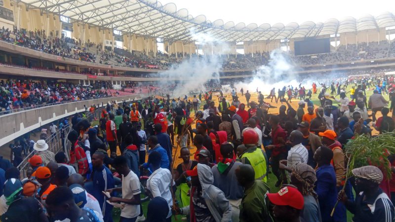 Three killed as police open fire during Raila Odinga body viewing at Kasarani