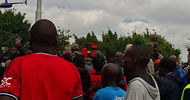 Heartbreak and disorder: Thousands storm JKIA disrupting Raila State Reception
