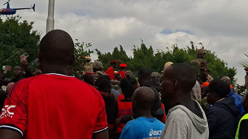Heartbreak and disorder: Thousands storm JKIA disrupting Raila State Reception