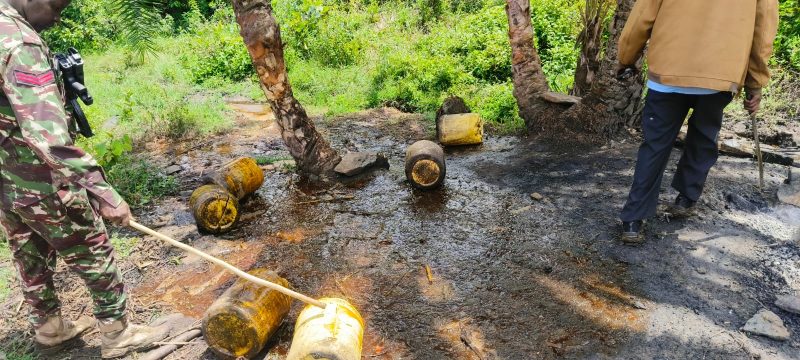 NACADA nets thousands of litres of illicit brew in major Kericho blitz