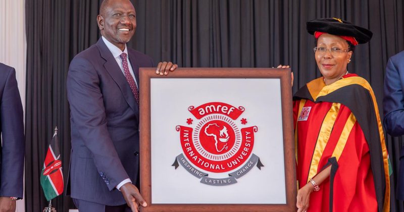 Ruto awards AMREF International University Charter as CUE endorses 12 programs