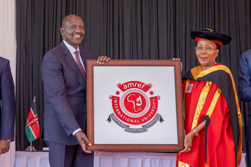 Ruto awards AMREF International University Charter as CUE endorses 12 programs