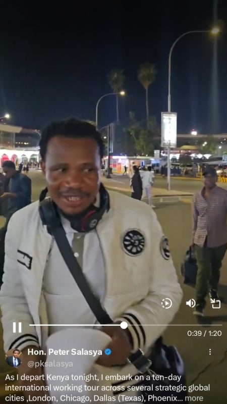 Presidential hopeful Peter Salasya Embarks on 10-Day Global Tour to Court Diaspora and Investors