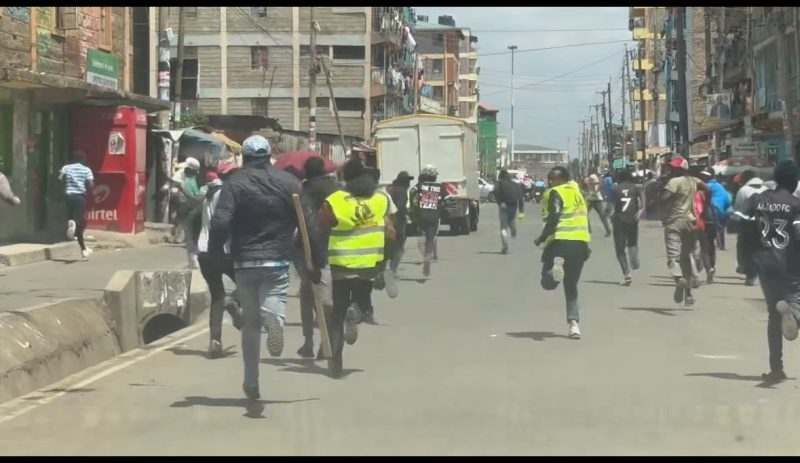 Police Fire Teargas as Rival Factions Clash Outside Kariobangi Church During Gachagua Visit