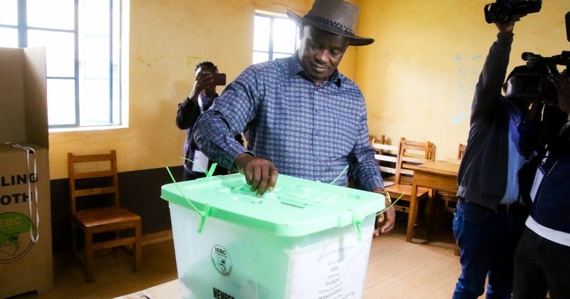 Muturi Votes in Mbeere North, Assures No Goons at Polling Stations