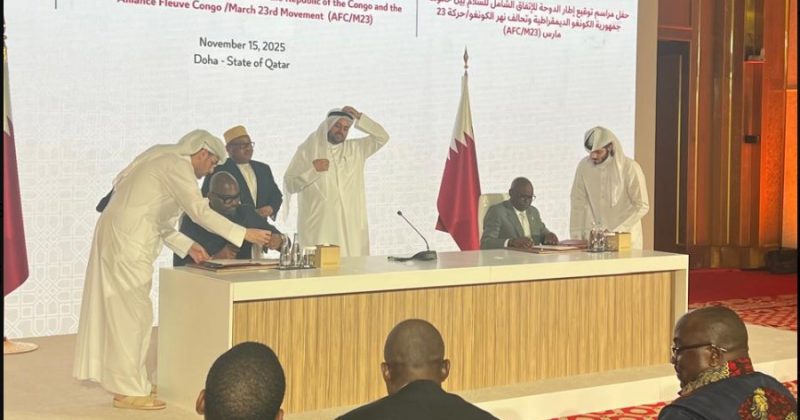 DRC, M23 Sign Doha framework marking breakthrough for Eastern DRC peace