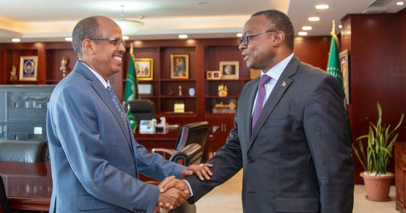 AUC chair bids farewell to Kenya’s Ambassador George Orina