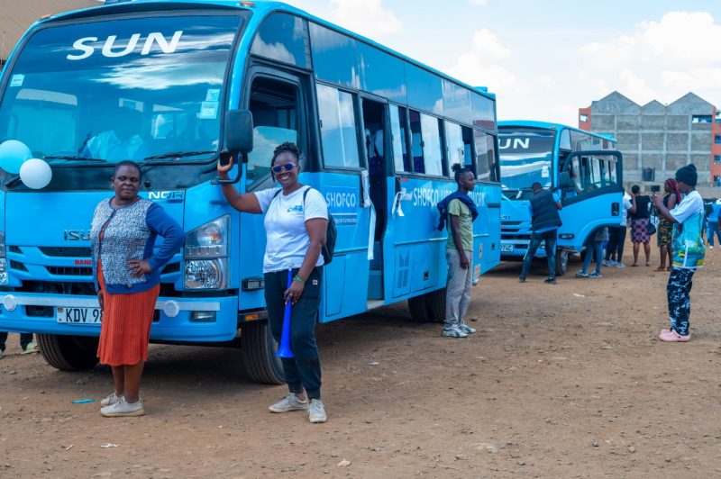 Nairobi’s Eastlands community receives 2 buses to support income generation