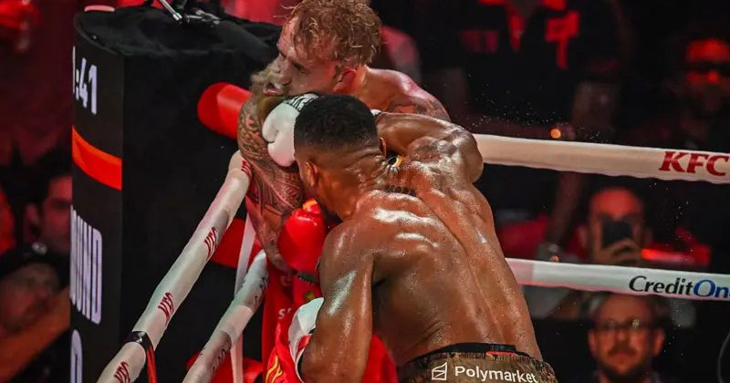 Antony Joshua stops Jake Paul in sixth round of Miami mismatch
