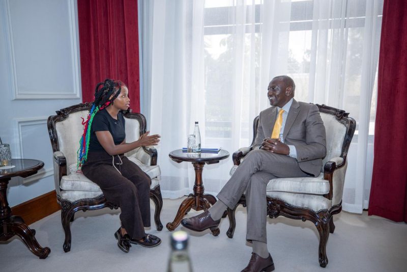 Ruto awards Truphena Muthoni HSC after tree hugging feat