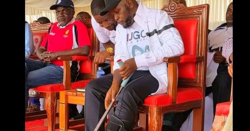 Natembeya makes first public appearance since Christmas accident