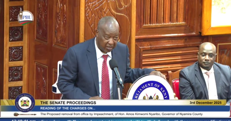 Governor Nyaribo denies impeachment charges at Senate trial
