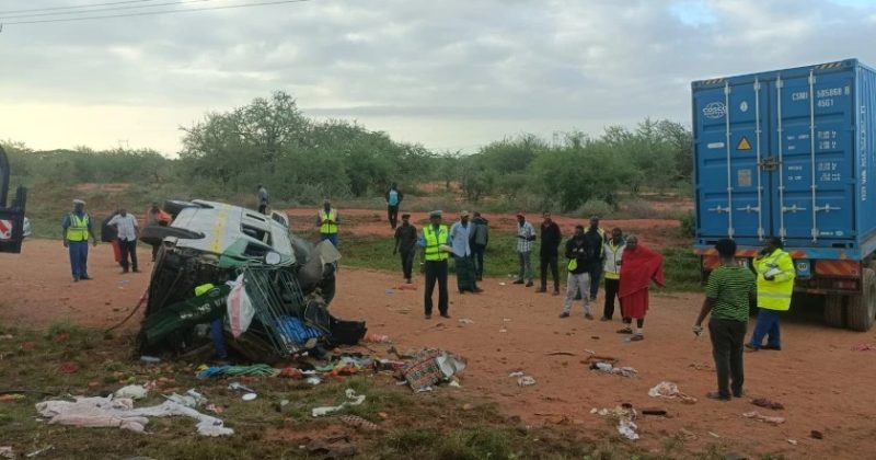 7 dead as PSV van collides with a truck near Voi town