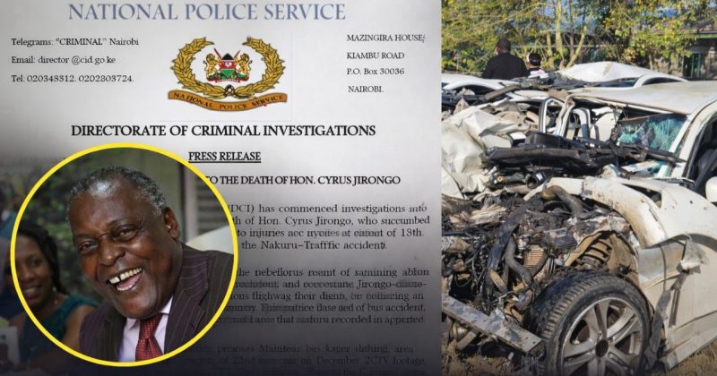 Mystery Woman, CCTV Trail as DCI Widens Probe into Jirongo’s Final Hours