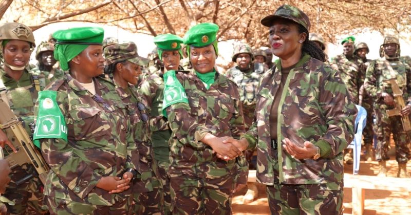 Tuya Visits KDF Troops in Somalia, Says Mission Key to Regional Stability