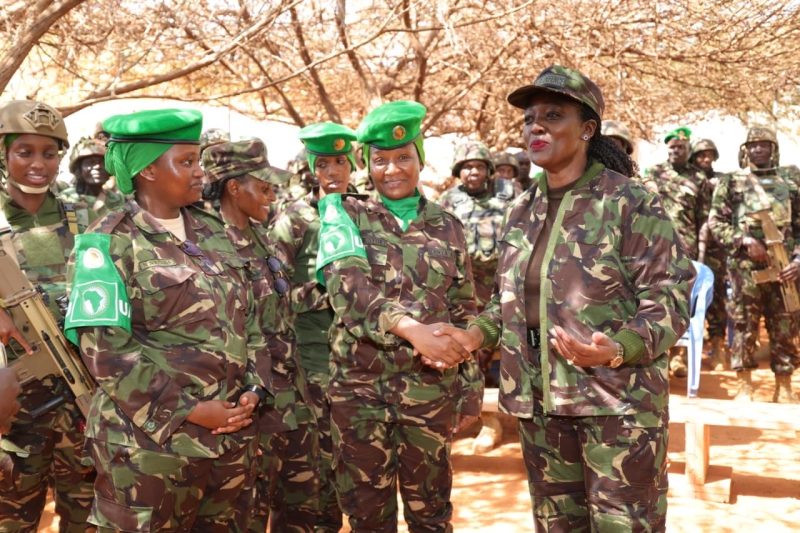 Tuya Visits KDF Troops in Somalia, Says Mission Key to Regional Stability