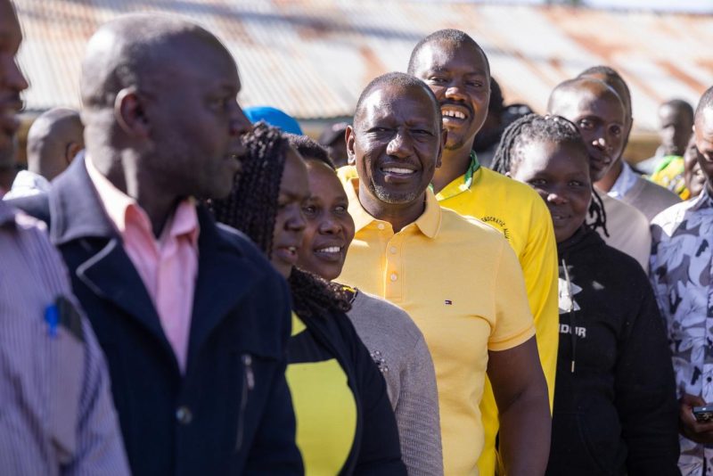 Ruto queues to vote in UDA grassroots polls in Uasin Gishu