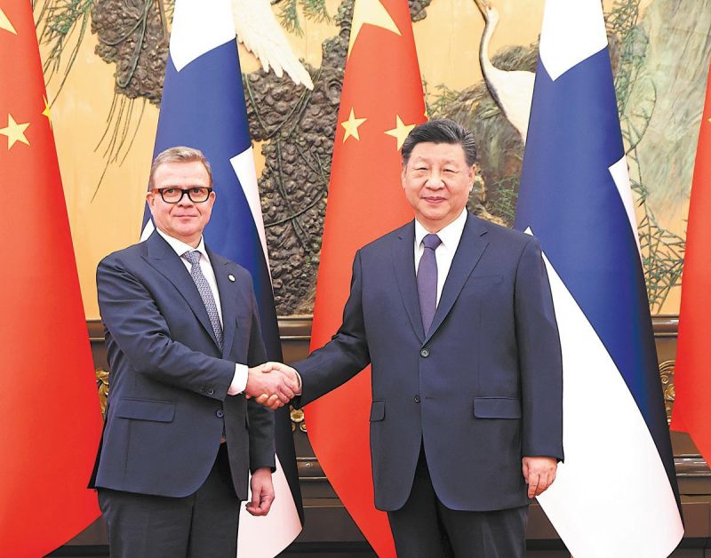 Xi calls on Finland to uphold UN-led world order during Beijing talks