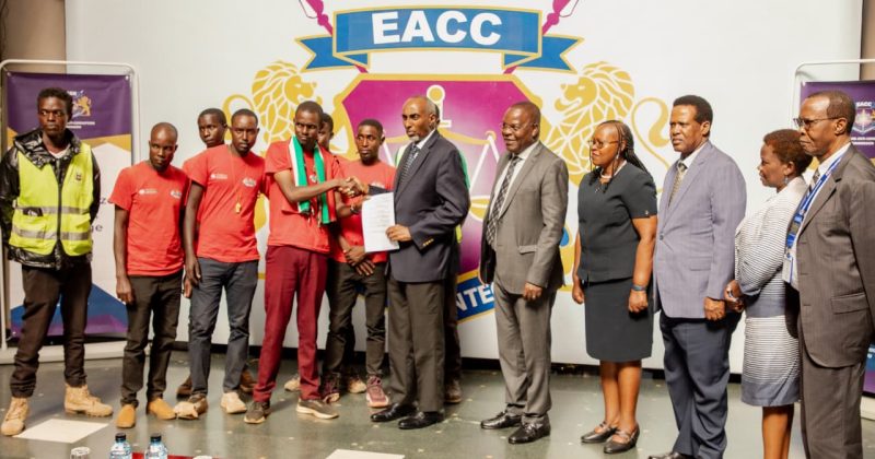 Youth group submits anti-corruption petition to EACC after Eldoret-to-Nairobi walk