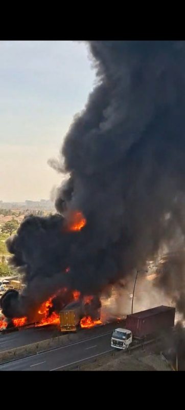 Fuel Tanker Fire Forces Closure of Southern Bypass