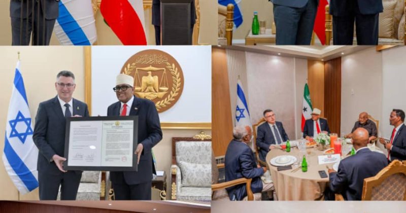 Israel’s Foreign Minister on historic visit to Somaliland