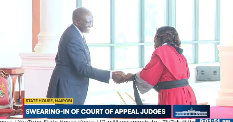 LIVE: President Ruto presides over swearing-in of new appellate judges