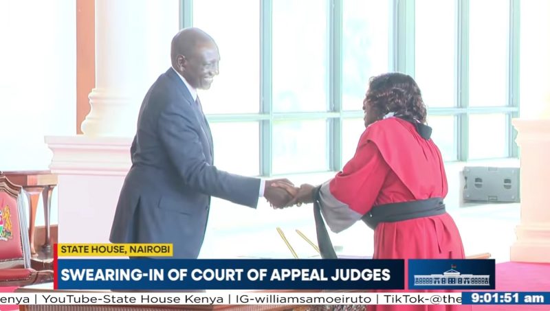 LIVE: President Ruto presides over swearing-in of new appellate judges