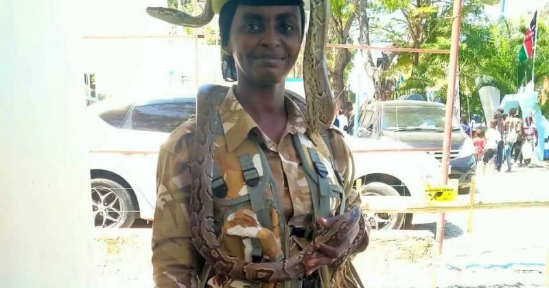 Meet Rukiya Mohamed: The Only Female Snake Handler in Kenya’s Coast Conservation Area