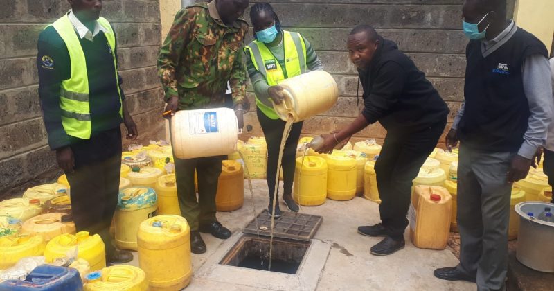 NACADA destroys 5,000 litres of illicit brew in West Pokot