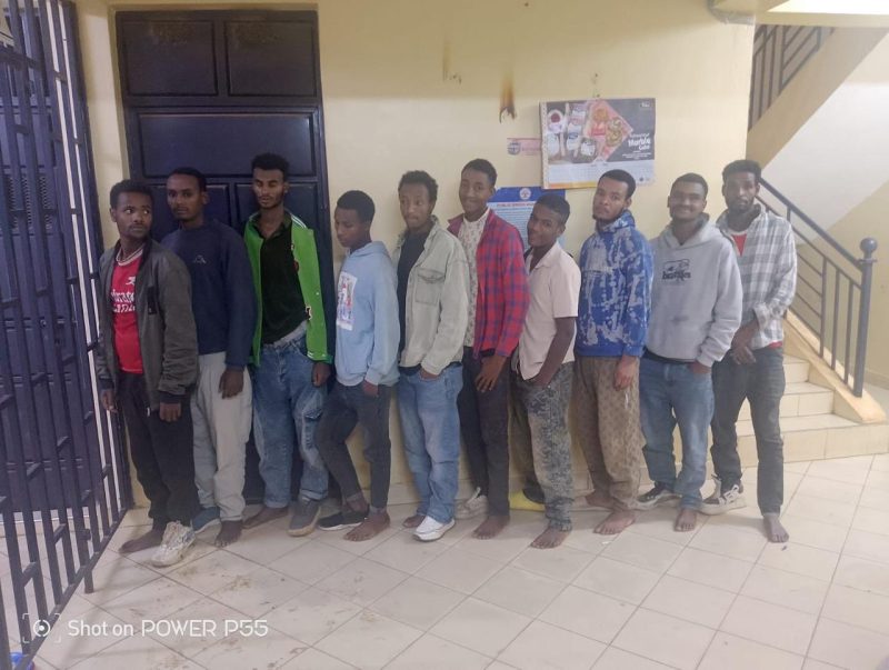 Police arrest 10 Ethiopians in suspected human trafficking case