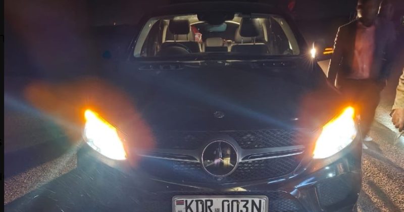 Stolen Mercedes-Benz recovered after dramatic chase on Mombasa Road