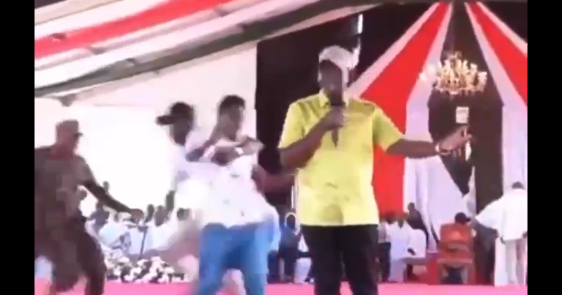 Security Scare as Man runs towards President Ruto During Wajir Tour
