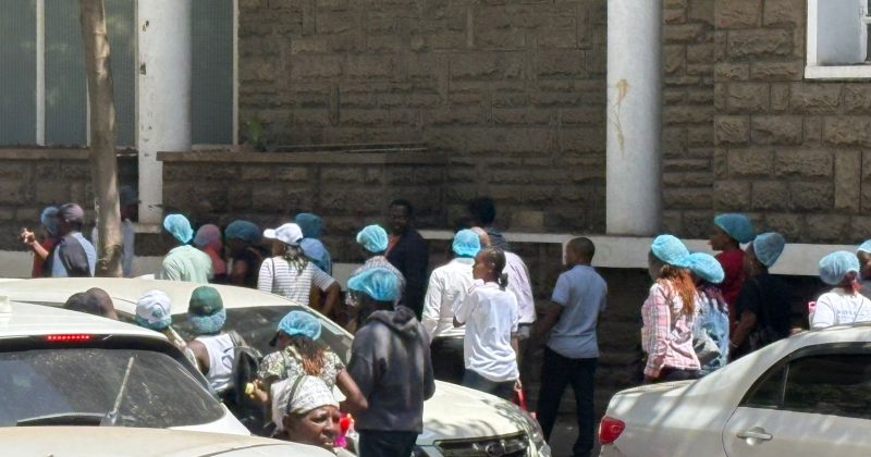 Nurses Protest Outside Nairobi City Hall Over Employment Issues