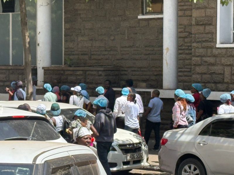 Nurses Protest Outside Nairobi City Hall Over Employment Issues