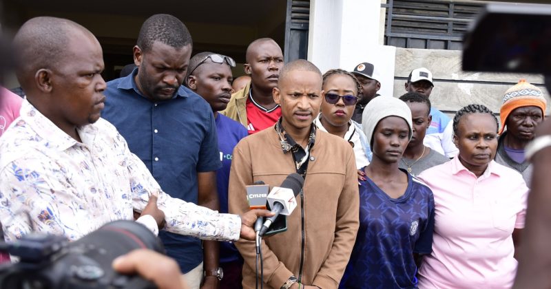 Sifuna, Babu Condole with Vincent Ayomo’s Family Following Police Shooting