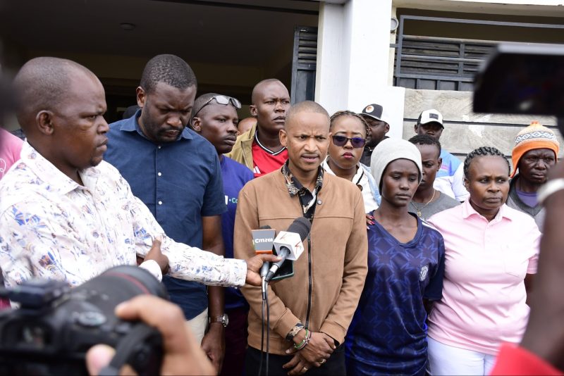 Sifuna, Babu Condole with Vincent Ayomo’s Family Following Police Shooting