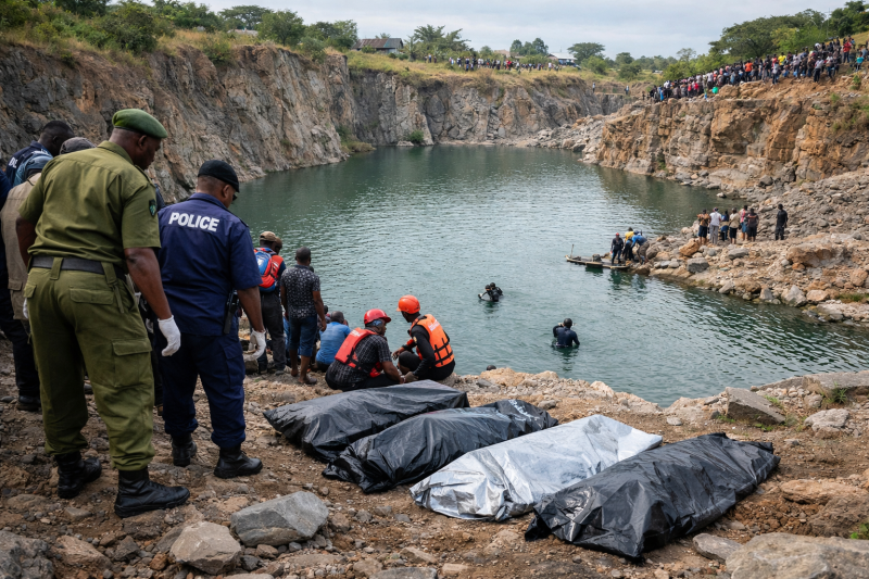 Police question drowning theory in Kisumu quarry deaths amid conflicting accounts