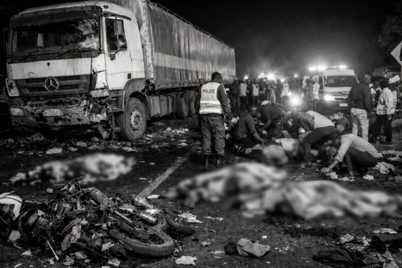 14 dead, 16 injured as truck rams crowd at motorcycle crash scene in Webuye