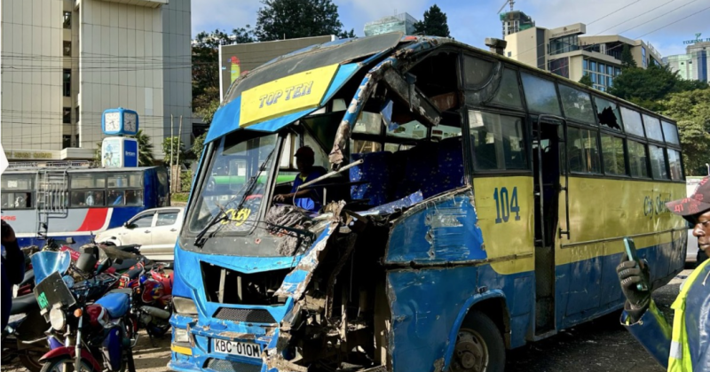 1 dead, several injured as Kawangware bus crashes on multiple cars on Valley Road