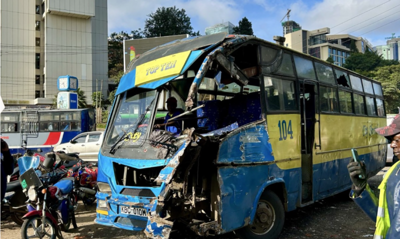 1 dead, several injured as Kawangware bus crashes on multiple cars on Valley Road