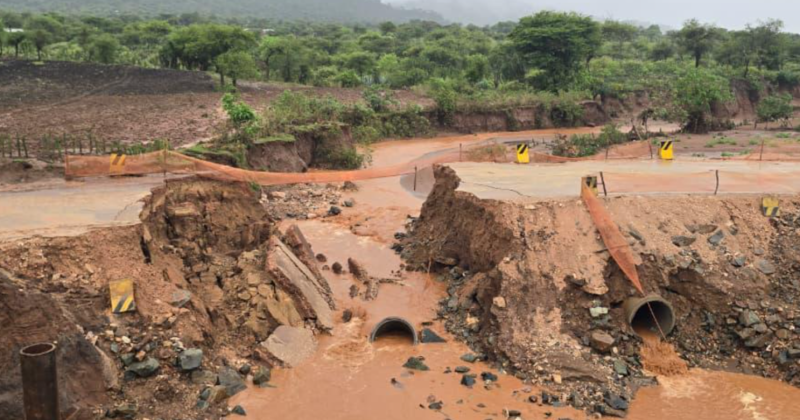 Motorists rerouted as floods damage key road to Lodwar