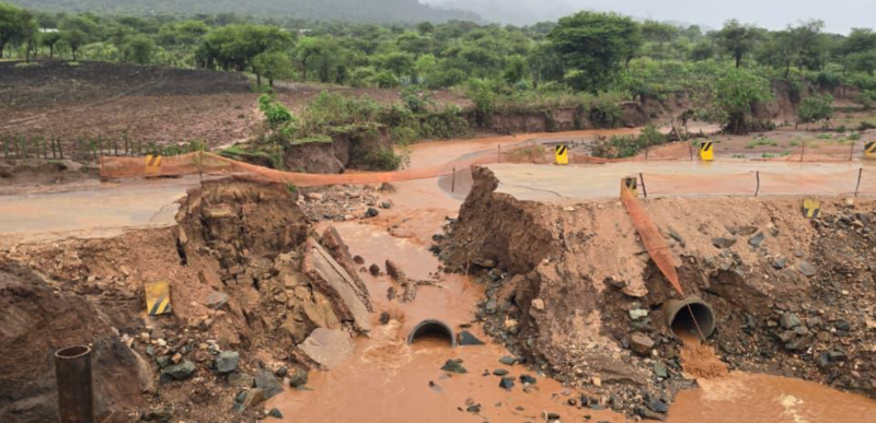 Motorists rerouted as floods damage key road to Lodwar
