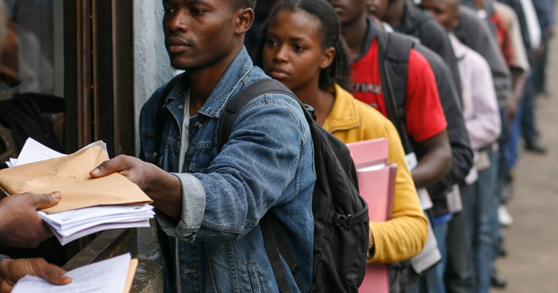 576 youth apply for one job that requires facing teargas