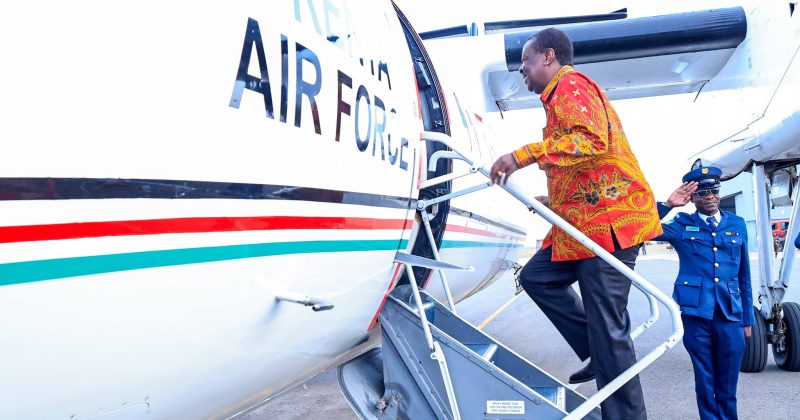 Musalia Mudavadi Departs for New Delhi for Global Raisina Dialogue