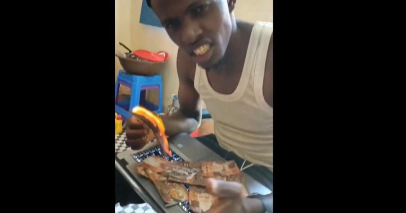 Another Viral Video Shows Man Burning Sh1,000 Note