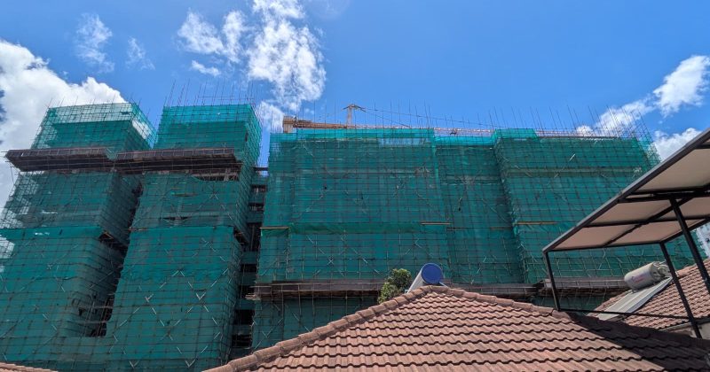 Falling scaffolding from Westlands high-rise site raises safety fears among Brookside residents