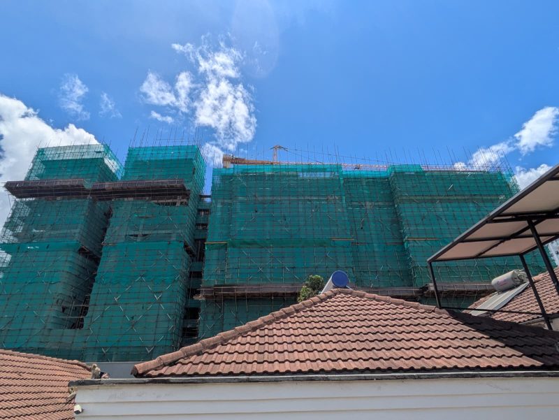 Falling scaffolding from Westlands high-rise site raises safety fears among Brookside residents