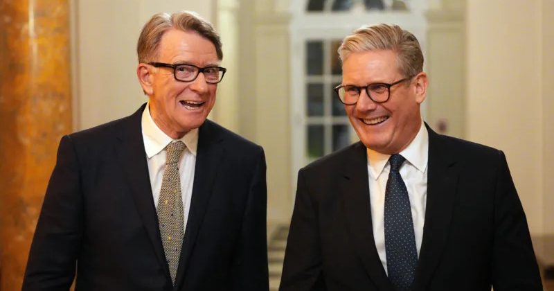 Starmer did not know Mandelson failed vetting, government says