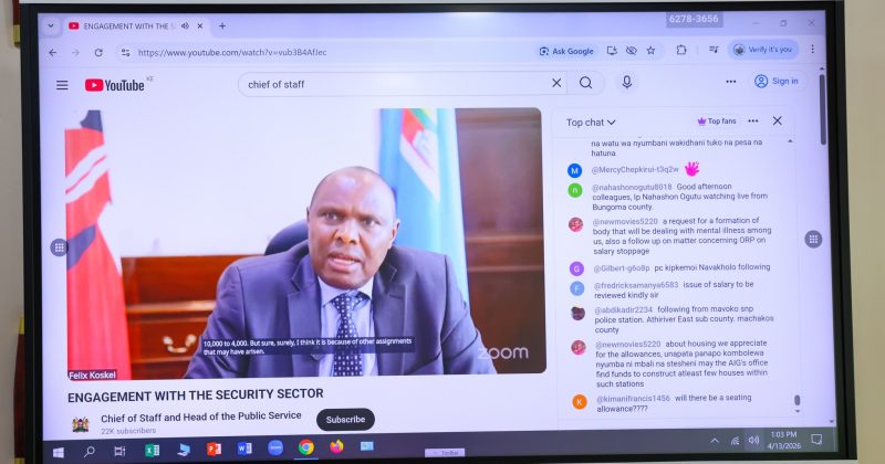 Kenya Moves to Reform Security Sector as Head of Public Service Pushes Accountability Agenda
